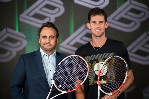 Martin Beranek, Bitpanda (l.), und Dominic Thiem