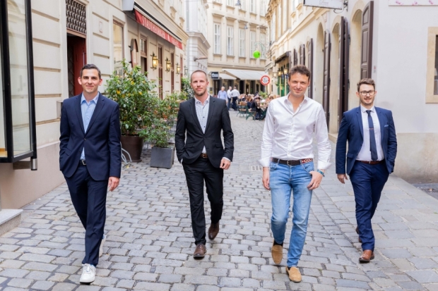 Lukas Lindenhofer, René Besenbäck (Wefox), David Mayer-Heinisch (Froots), Alexander Bracic (4money)